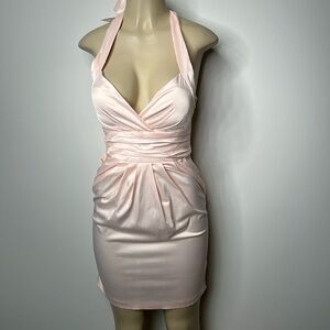 Snap size 5 pink satin dress